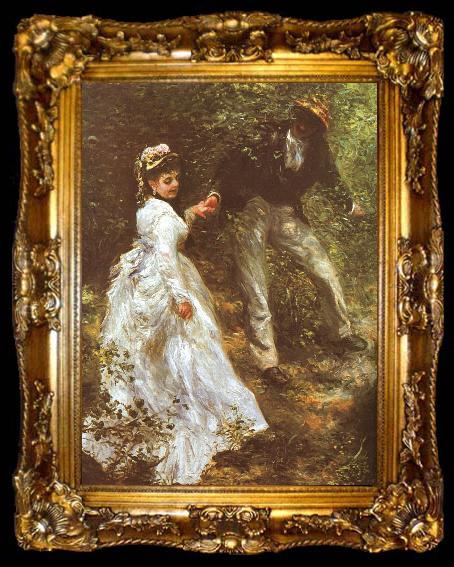 framed  Pierre Renoir The Promenade, ta009-2